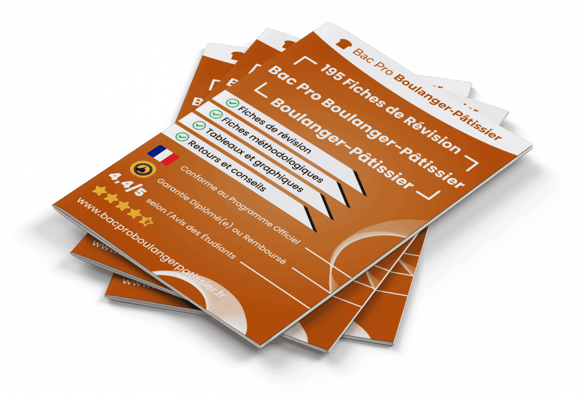 195 Fiches de Révision pour le Bac Pro Boulanger Pâtissier